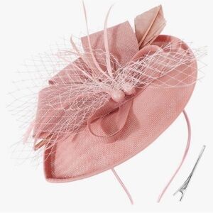 NEW! Elegant Pink Kentucky Derby Fascinator Hat